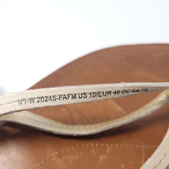 Olukai  Kapehe Luana Leather Beach Sandals in Tapa Sahara Women's 10 - Picture 8 of 9